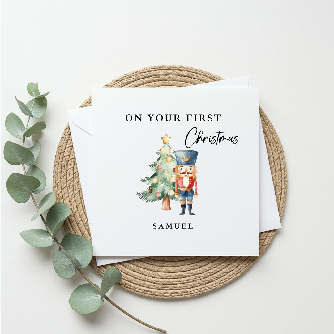 Personalised Nutcracker On Your First Christmas Card