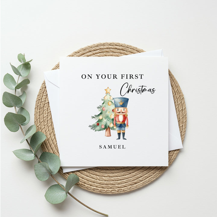 Personalised Nutcracker On Your First Christmas Card
