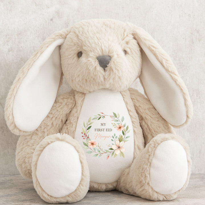 Personalised Floral Wreath My First Eid Teddy