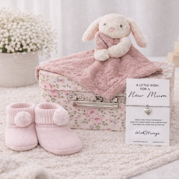 Girls Pink Comforter Suitcase Gift Hamper