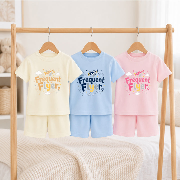 Frequent Flyer Toddler Short Set Airport Outfit