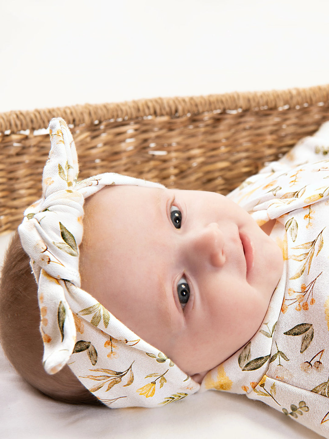 Personalised Spring Floral Babygrow with optional Hat, Headband & Bib