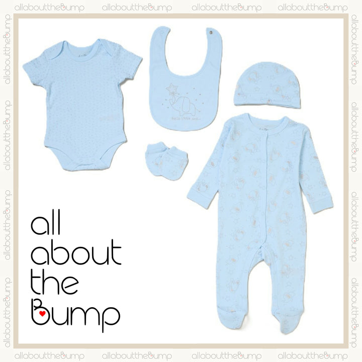 Boys Blue Elephant & Mugs Luxury Gift Hamper Set