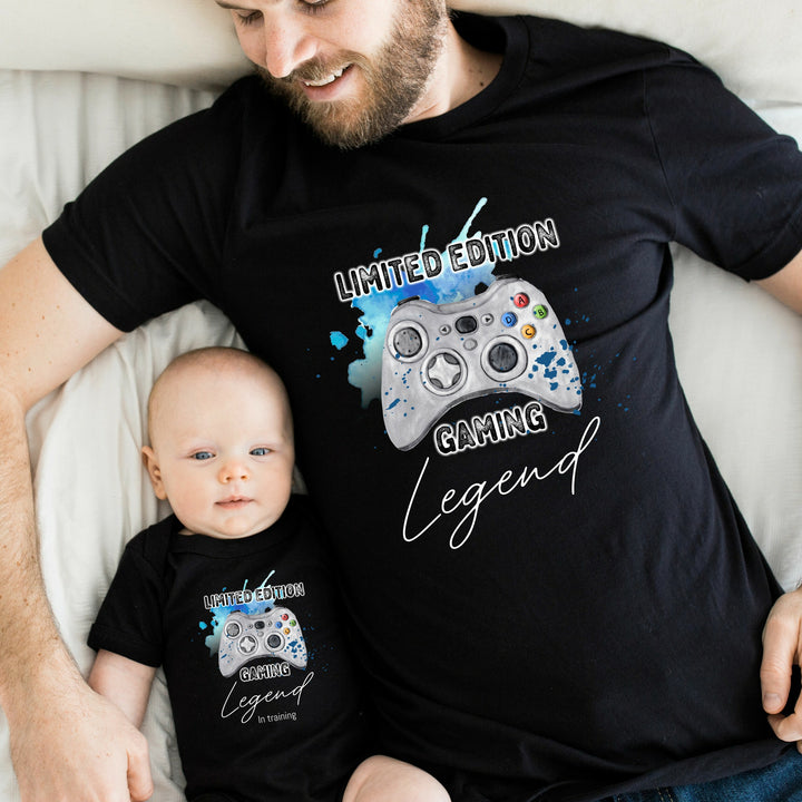 Gaming Legend & In Training Matching T-shirt & Vest