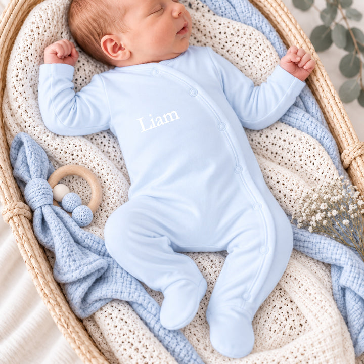 Personalised Simple Name Popper Front Coming Home Outfit