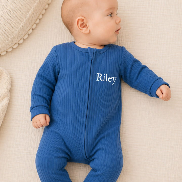 Personalised Simple Name Ribbed Coming Home Outfits