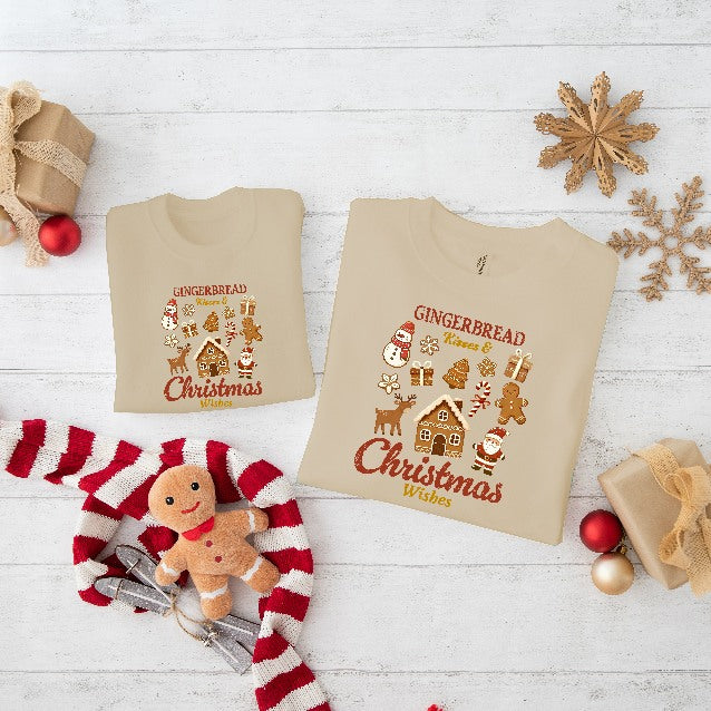 Gingerbread Kisses Christmas Sweatshirt/Babygrow