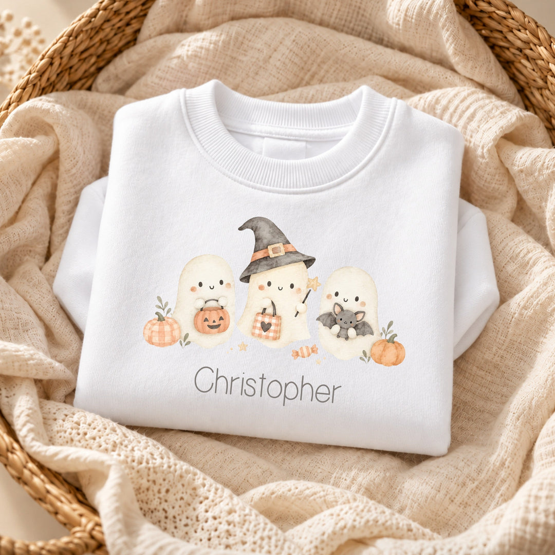 Personalised Little Ghosts Sweatshirt