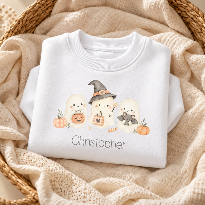 Personalised Little Ghosts Sweatshirt