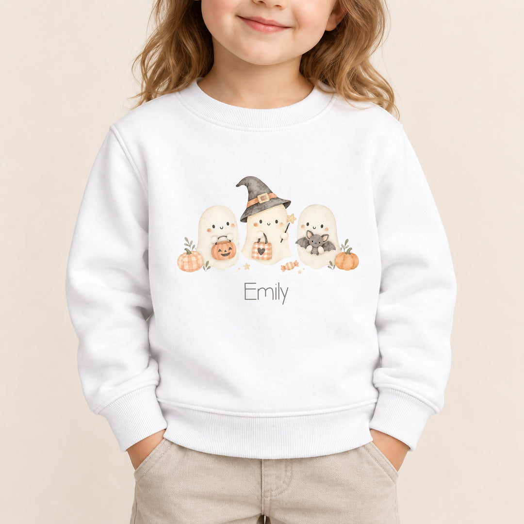 Personalised Little Ghosts Sweatshirt
