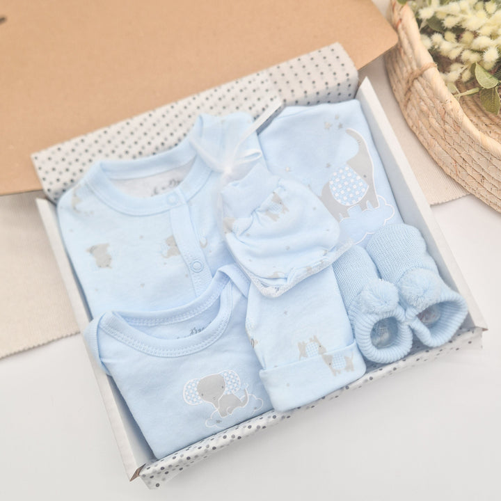 Blue Elephant Baby Boy Gift Hamper