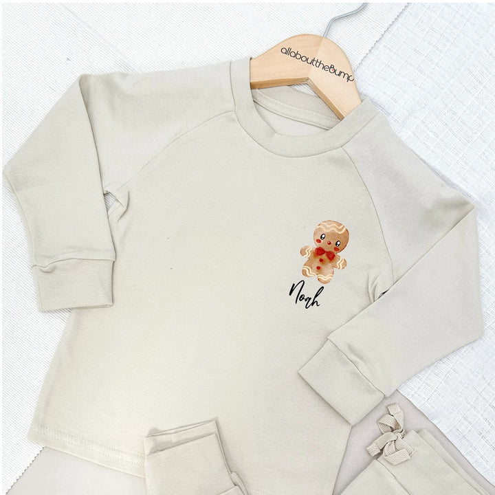 Personalised Gingerbread Printed Tracksuit