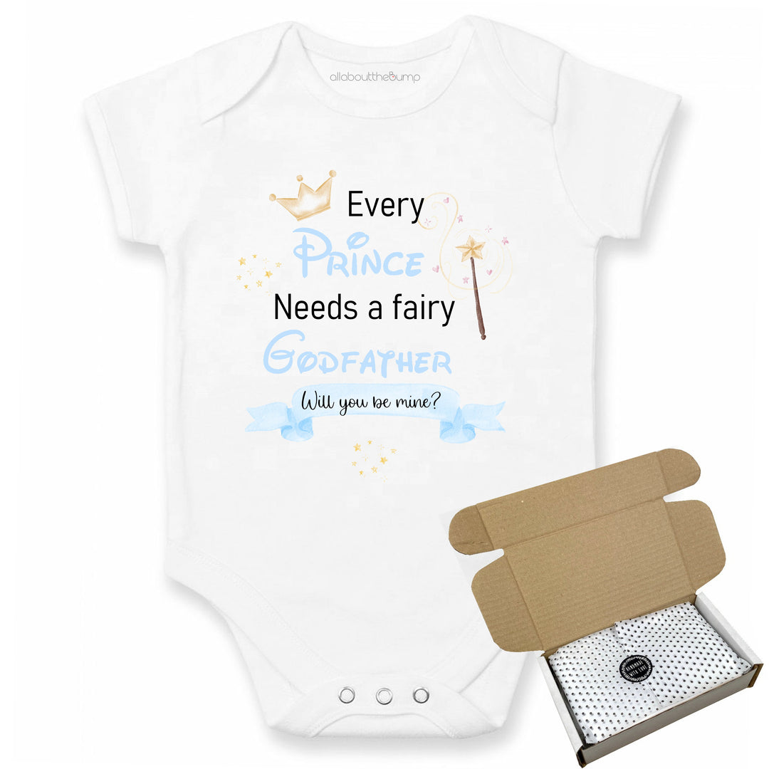 This baby announcement vest can be brought in a box lined with tissue paper