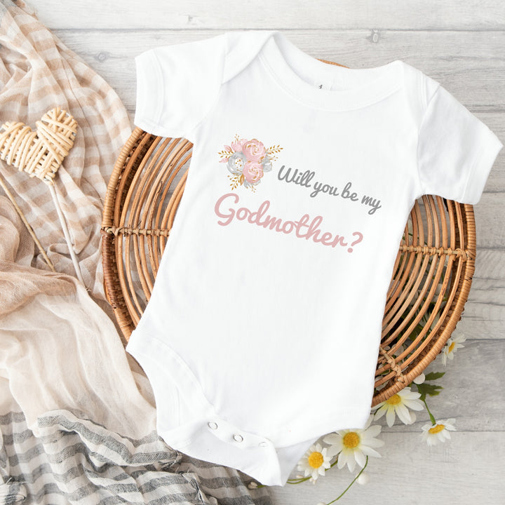 Will you be my Godmother? Proposal Baby Announcement Vest