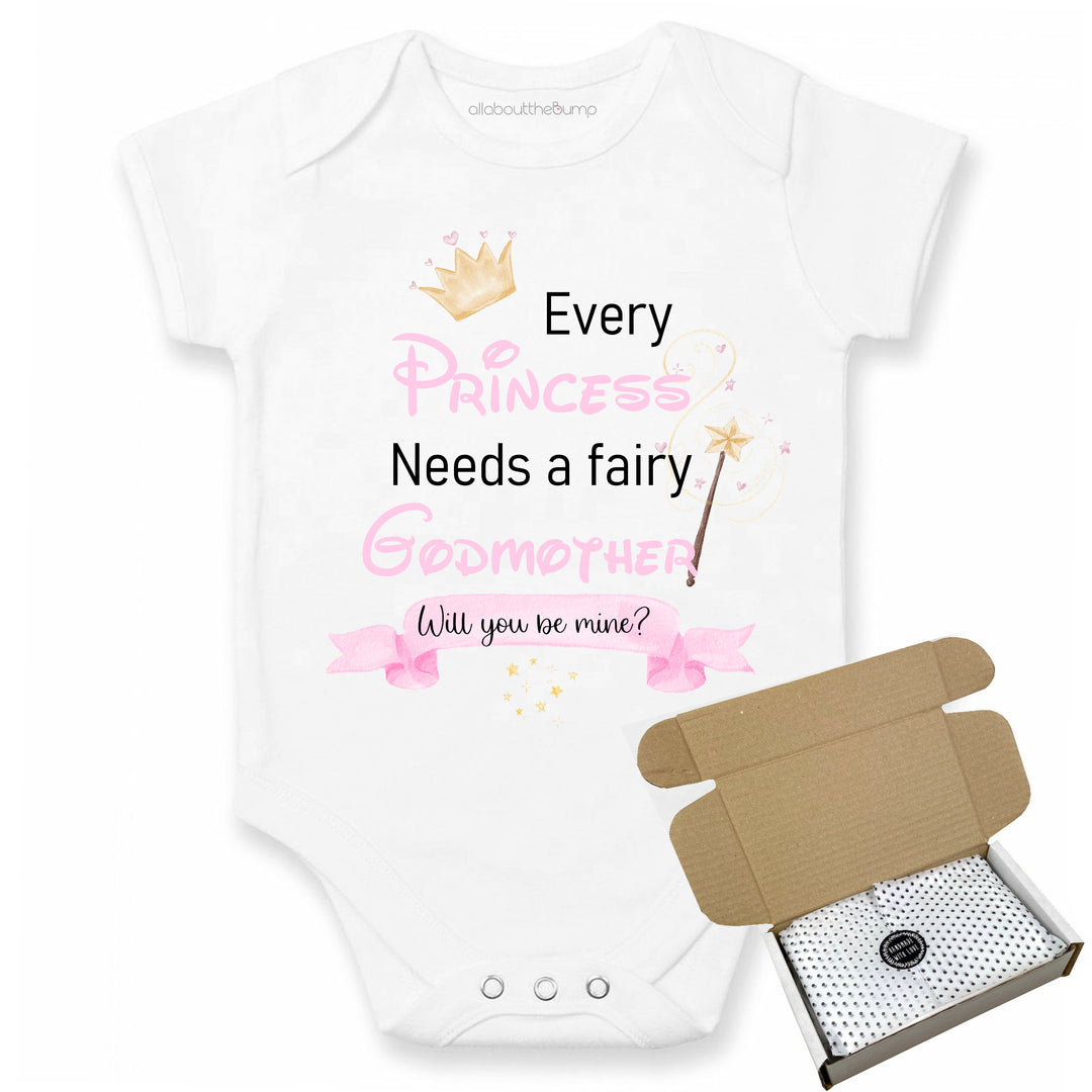 This baby announcement vest can be brought in a box lined with tissue paper