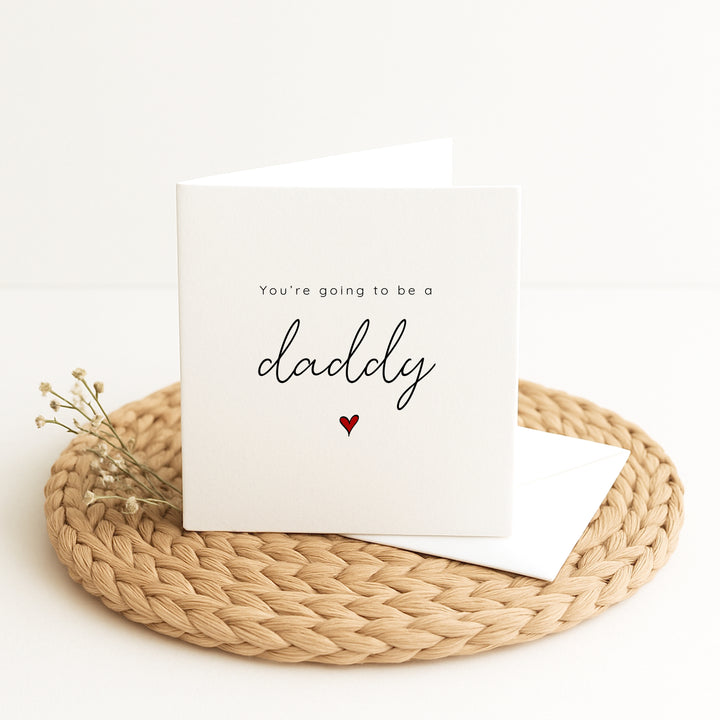 You're Going to be a Daddy Baby Announcement Card