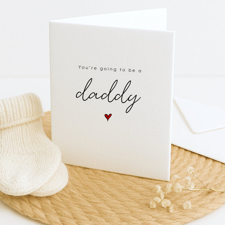 You're Going to be a Daddy Baby Announcement Card
