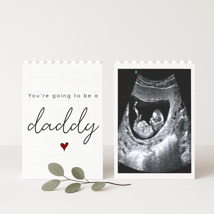 Personalised You're Going To Be a Daddy Double Sided Lego Block