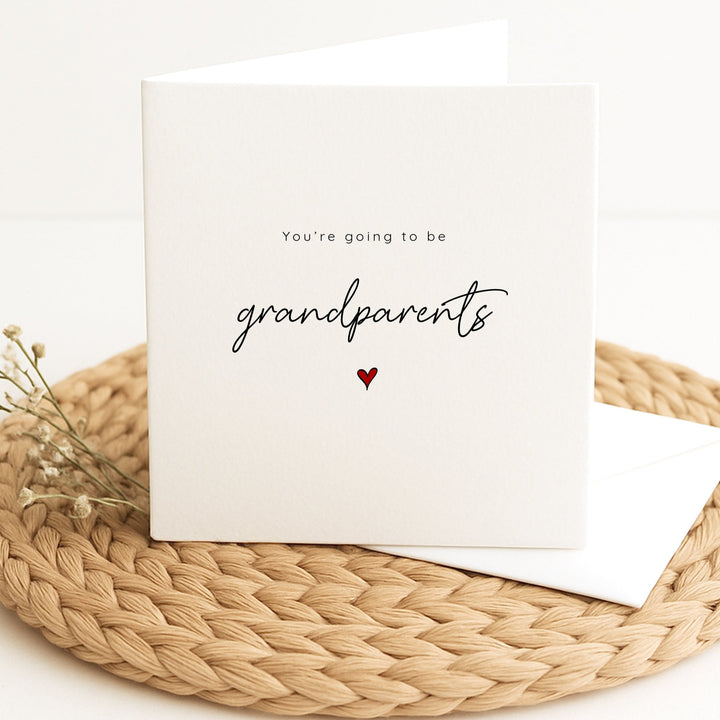 You're Going to be Grandparents Baby Announcement Card