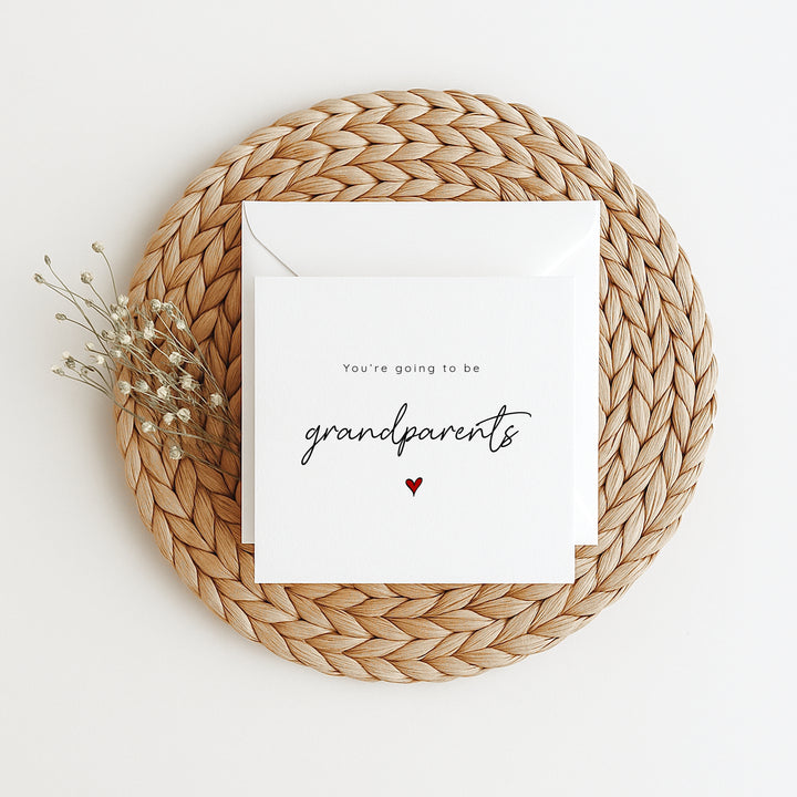 You're Going to be Grandparents Baby Announcement Card