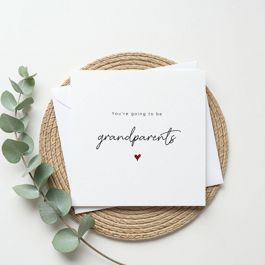 You're Going to be Grandparents Baby Announcement Card