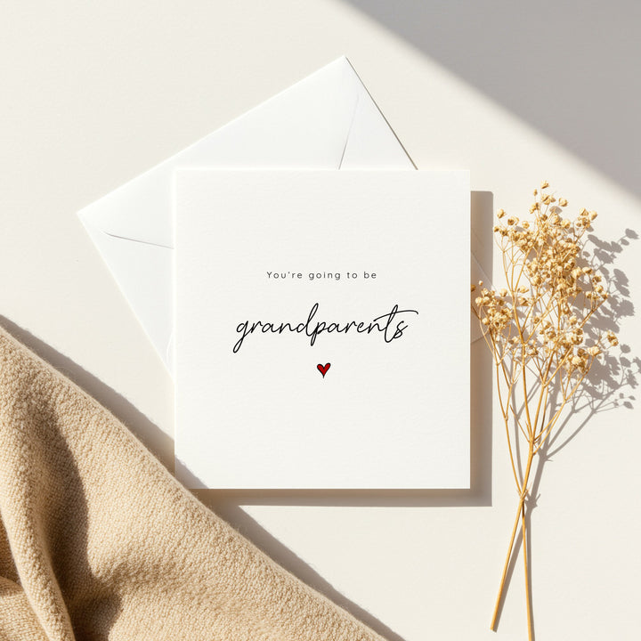 You're Going to be Grandparents Baby Announcement Card