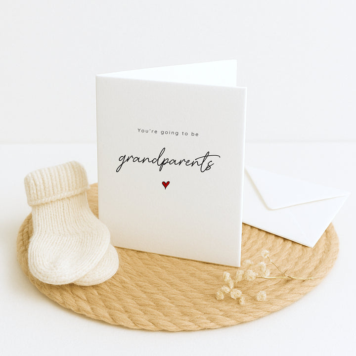 You're Going to be Grandparents Baby Announcement Card
