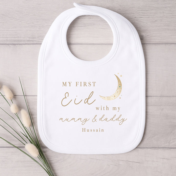 Personalised Our First Eid Baby Grow, Vest or Bib