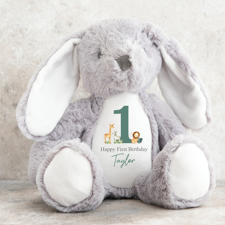 Personalised Green Jungle Birthday Teddy