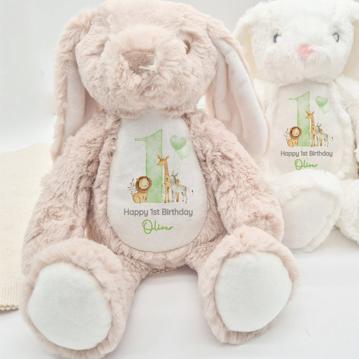 Personalised Green Safari Birthday Teddy