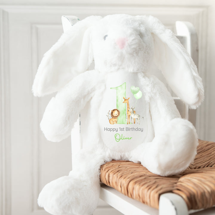 Personalised Green Safari Birthday Teddy