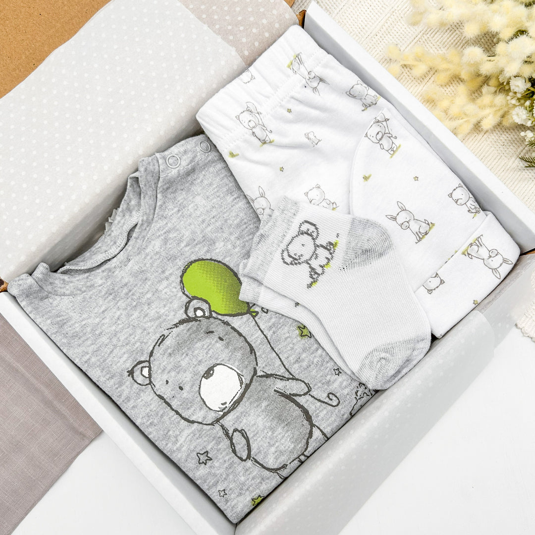 Grey Bear Unisex Baby Gift Hamper