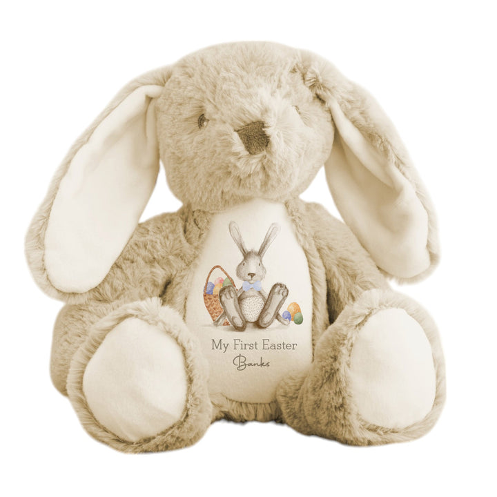 Personalised Grey Bunny My First Easter Teddy