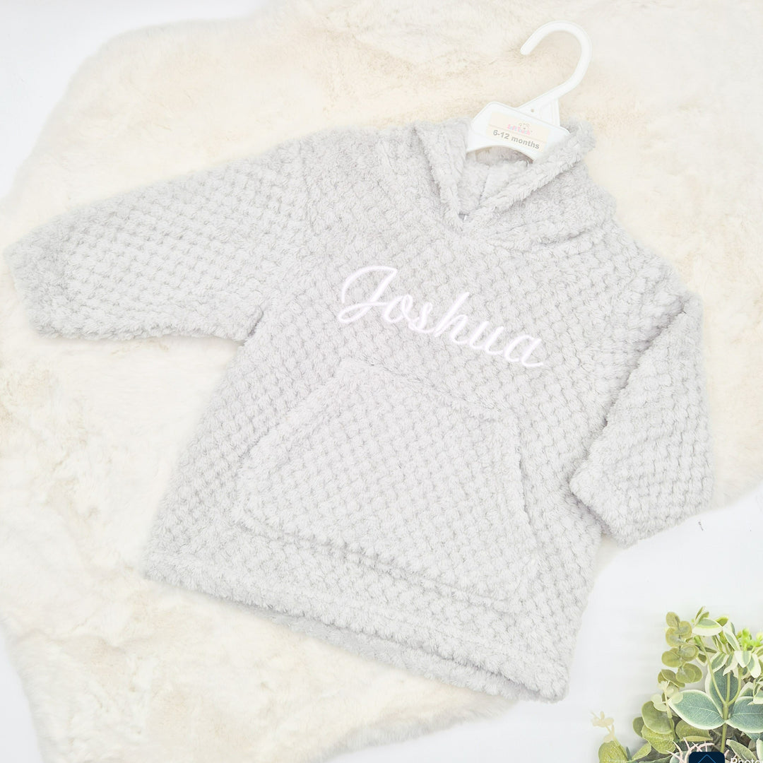 Personalised Embroidered Toddler Hooded Blanket