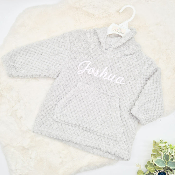 Personalised Embroidered Toddler Hooded Blanket