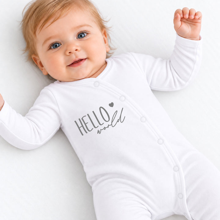 Grey Hello World Coming Home Outfit