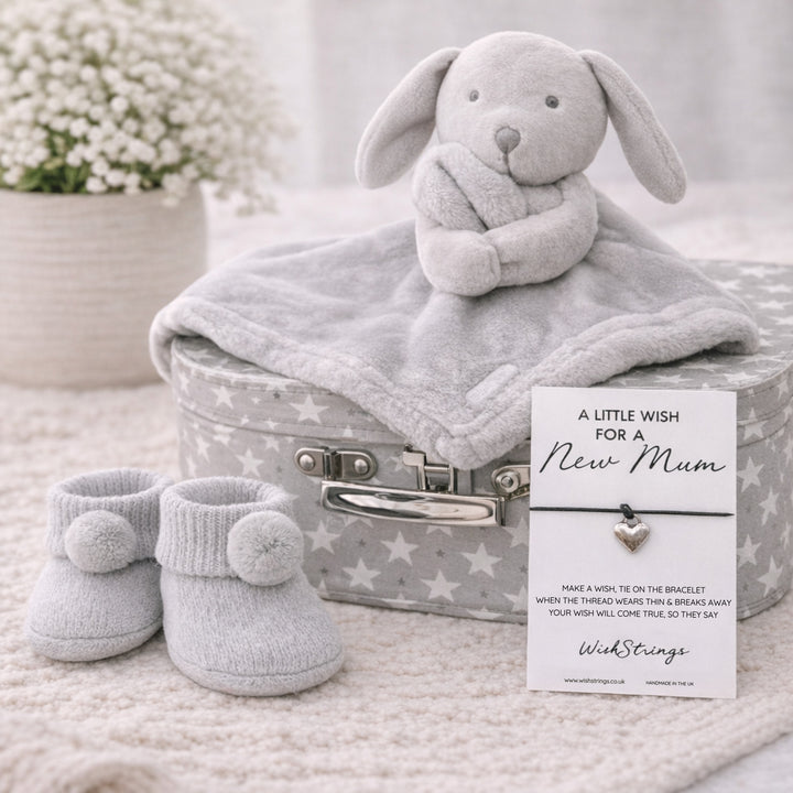 Unisex Grey Comforter Suitcase Gift Hamper