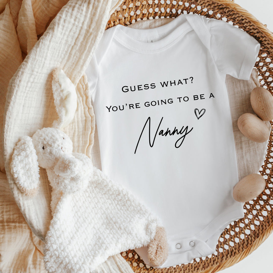 Guess What? You're Going To Be A Nanny Baby Vest