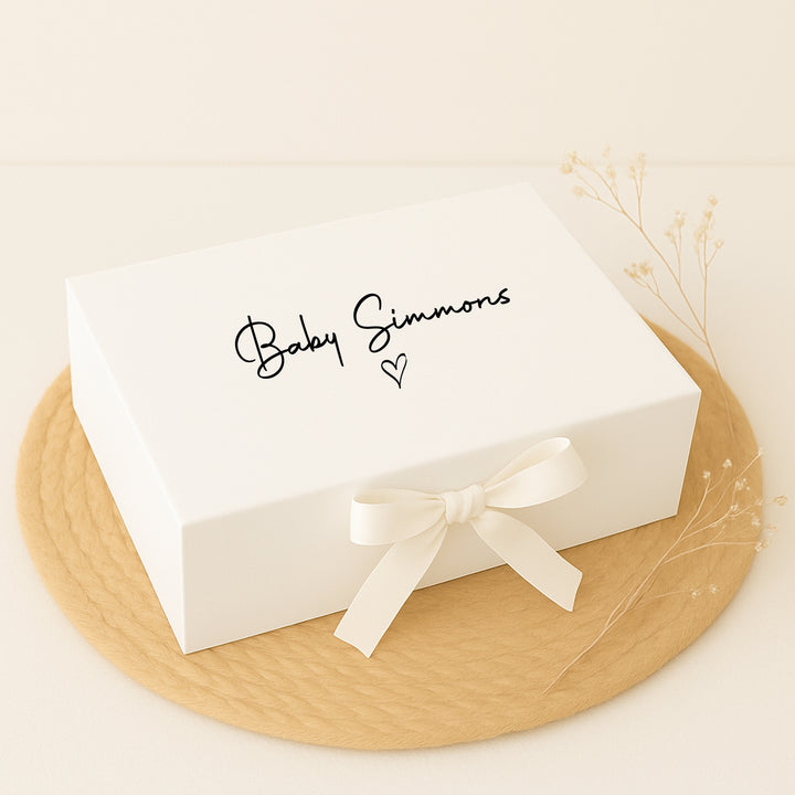 Unisex Beige Blanket and Teddy Personalised Gift Hamper Set