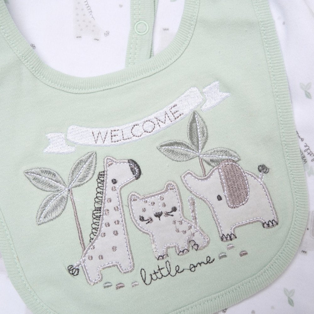 Sage Green Animals Boys Luxury Baby Hamper