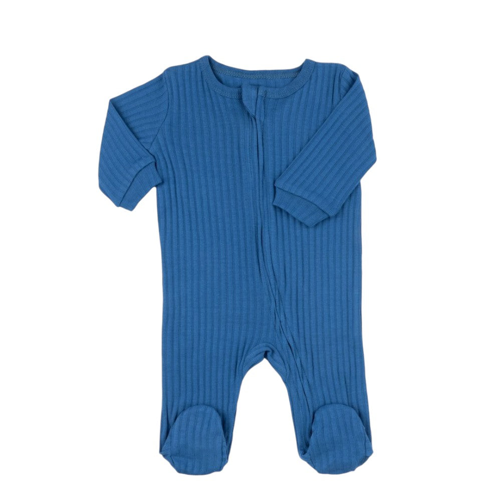 Azure Ribbed Sleepsuit