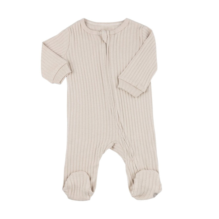 Biscuit Ribbed Sleepsuit