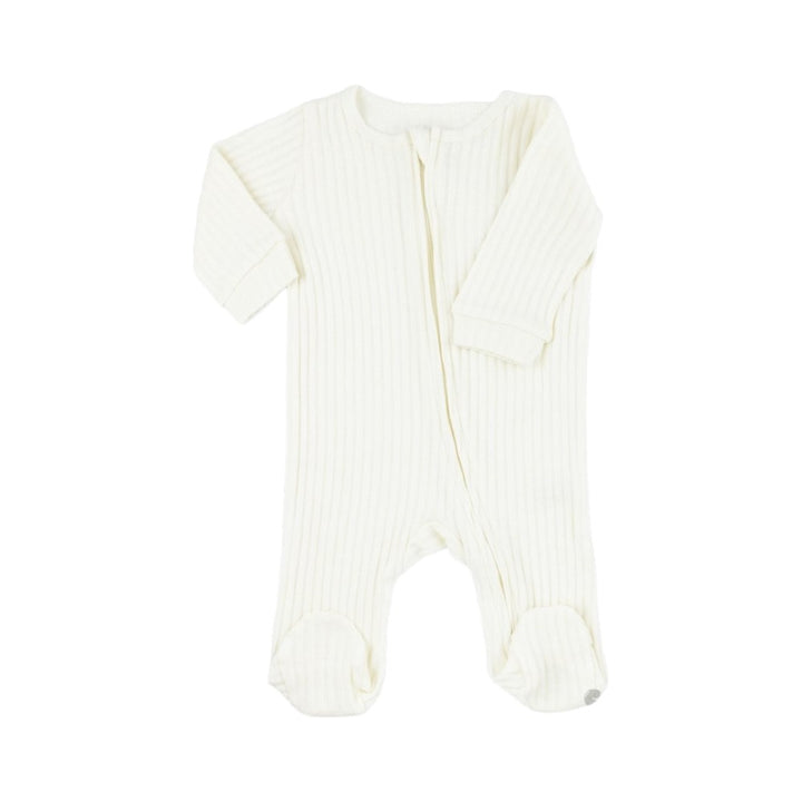 Marshmallow Ribbed Sleepsuit