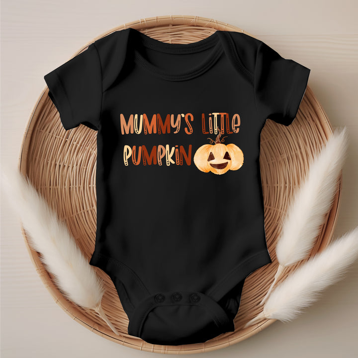 Personalised Halloween Mummy's Little Pumpkin Babygrow/Vest