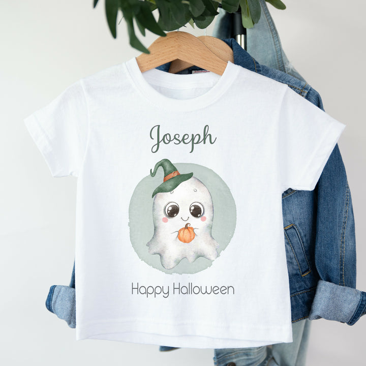 Personalised Halloween Green Ghost Outfit