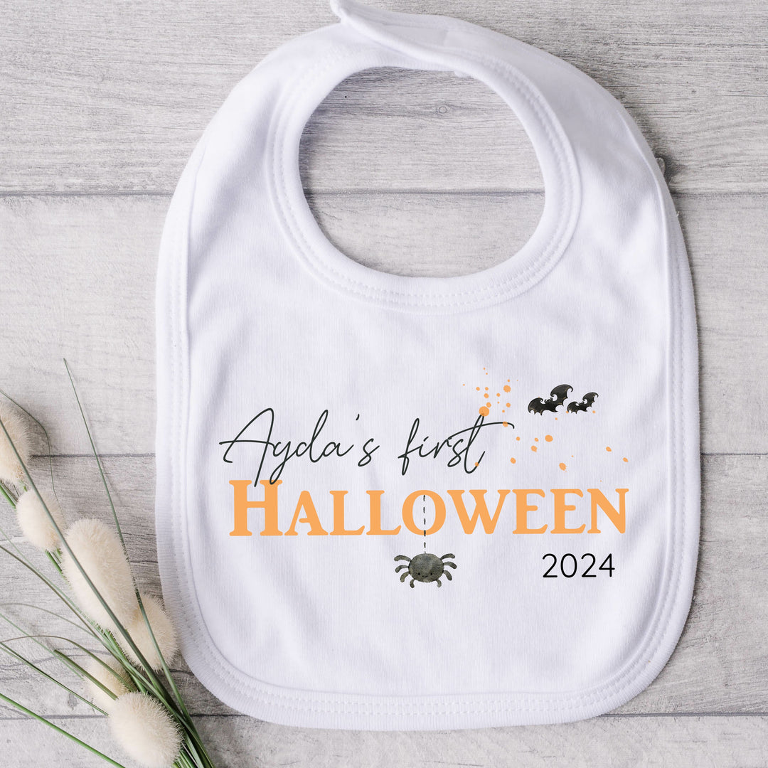 Personalised My First Halloween Spider Babygrow/Vest/Bib