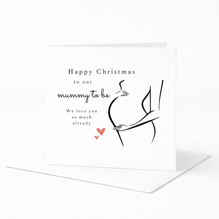 Happy Christmas Mummy To Be Christmas Card