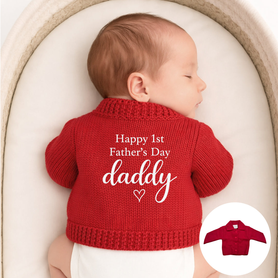Embroidered Happy 1st Father&