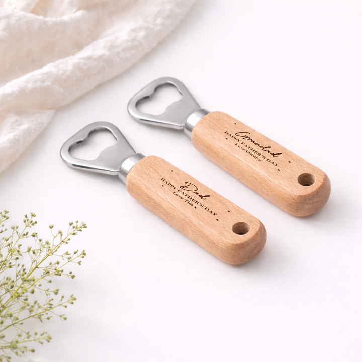 Personalised Script Happy Father's Day Daddy Engraved Bottle Opener