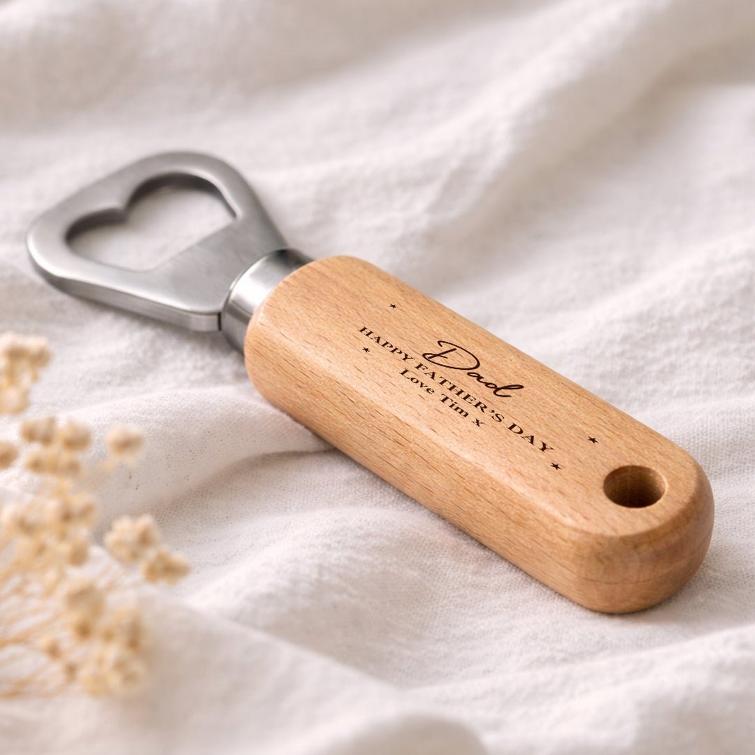 Personalised Script Happy Father's Day Daddy Engraved Bottle Opener